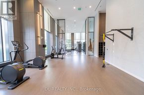 Toronto (Willowdale East) condo for rent - A gym with a variety of equipment including treadmills, weights and exercise bikes.