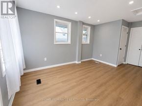 Niagara Falls (Dorchester) apartment for rent - A room with wooden flooring and two windows.