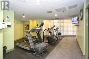 Mississauga (Hurontario) condo for rent - A gym room with treadmills and elliptical machines.