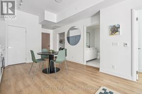 Toronto (Thorncliffe Park) condo for rent - A dining room with a table and chairs.