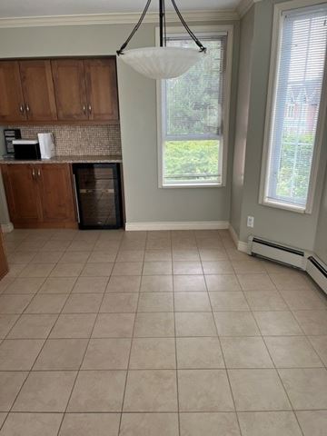 Burnaby apartment for rent - A kitchen with a microwave and toaster on the counter.