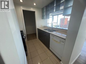 Vancouver apartment for rent - A kitchen with a dishwasher and a sink.