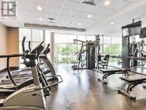 Markham (Unionville) condo for rent - A gym with treadmills, elliptical machines, and other exercise equipment.