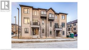 Brantford townhouse for rent - A building with the RE/MAX Realty logo on the top left corner.