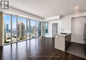 Mississauga (Creditview) condo for rent - A spacious kitchen with a view of the cityscape.