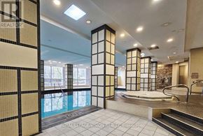 Markham (Unionville) condo for rent - A bathroom with a skylight and a pool.
