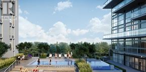 Milton (Co Coates) condo for rent - A pool area with people relaxing and a building with the word REALTOR in the background.