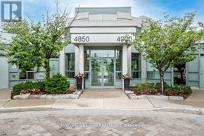Mississauga (Central Erin Mills) condo for rent - The front of a building with the number 4850 on it.