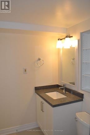 Markham (Middlefield) apartment for rent - A bathroom with a sink and mirror.