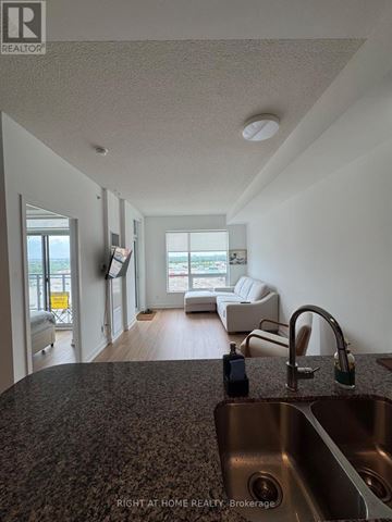 Toronto (West Humber-Clairville) apartment for rent - A kitchen with a sink and a window.