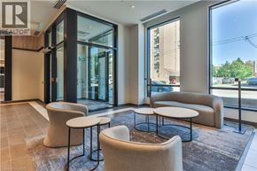 Hamilton condo for rent - A realtor's office with a view of the street outside.