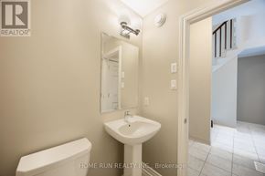 Ottawa townhouse for rent - A white sink in a small bathroom.
