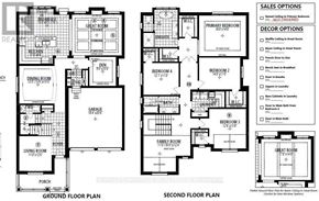 Pickering apartment for rent - A floor plan shows a two-story house with labeled rooms and optional features.