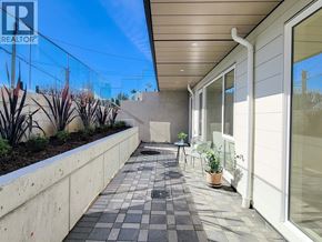 West Vancouver apartment for rent - A patio with a black and white checkered floor.