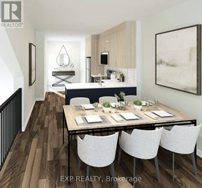 Ottawa townhouse for rent - A dining room with a table set for four.