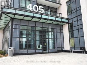 Oakville (Go Glenorchy) condo for rent - A modern building with the number 405 on it.