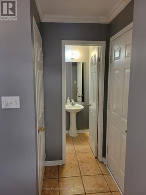 Mississauga (Lisgar) apartment for rent - A bathroom with a sink and mirror.
