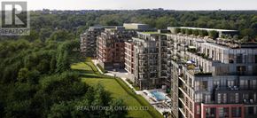 Toronto (Highland Creek) condo for rent - A real estate company logo is displayed on a building in a residential area.