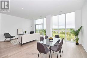 Niagara Falls (Oldfield) condo for rent - A dining room with a glass table and chairs.
