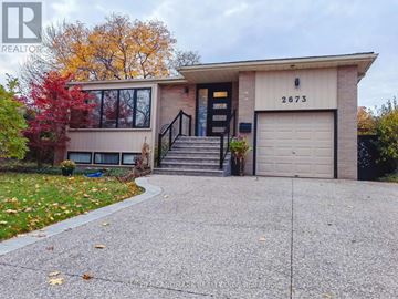 Mississauga (Clarkson) apartment for rent - A house with the number 2673 on the garage door.