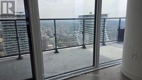 Mississauga (City Centre) condo for rent - A view of a cityscape from a high-rise building.