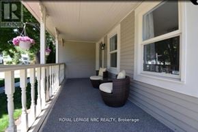 Niagara-On-The-Lake (Town) apartment for rent - A porch with a white railing and a grey floor.
