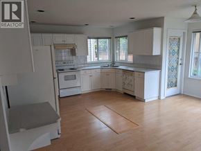 Richmond apartment for rent - A kitchen with white cabinets and a wooden floor.