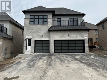 Bradford West Gwillimbury (Bond Head) apartment for rent - A two-story house with a garage is under construction.