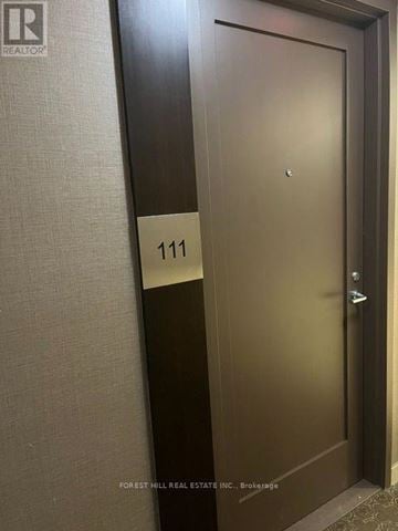 Toronto (Forest Hill South) house for rent - A door with a number 111 on a sign is closed.