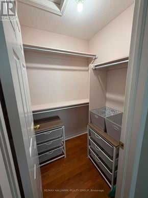 Ottawa townhouse for rent - A white closet with drawers and shelves.