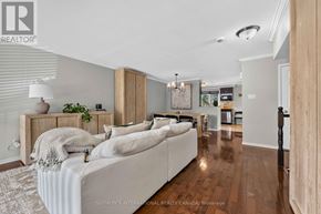 Ottawa condo for rent - A well-lit living room with a white sofa and wooden floors.