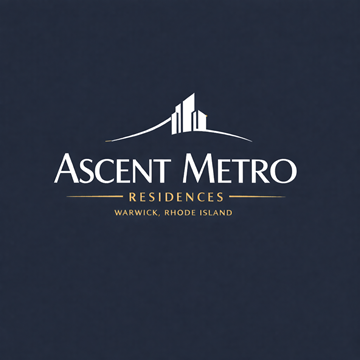 Warwick apartment for rent - A logo for Ascent Metro Residences in Warwick, Rhode Island.