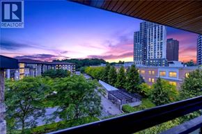 Mississauga condo for rent - A view of a residential area with apartment buildings and trees.