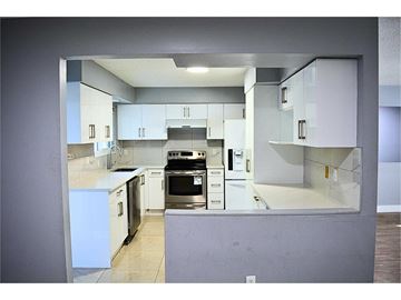 Surrey apartment for rent - A kitchen with white cabinets and appliances.