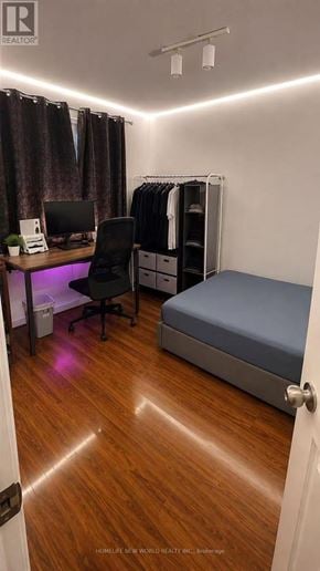 Mississauga (Erin Mills) apartment for rent - A room with a desk, chair, and bed.
