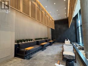 Toronto (Church-Yonge Corridor) condo for rent - A waiting area with a row of chairs and a long bench.