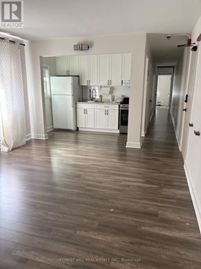 Toronto (Mimico) condo for rent - A living room with a couch, chair, and rug.