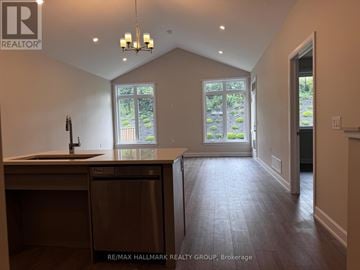 Brockville apartment for rent - A kitchen with a dishwasher and a sink.