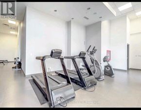 Toronto (Bayview Village) condo for rent - A gym with treadmills and elliptical machines.