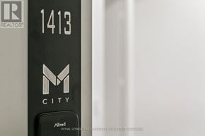 Mississauga (City Centre) condo for rent - A sign with the number 1413 on it.