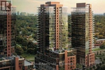 Toronto (Humber Heights) condo for rent - A real estate company is advertising a building project.
