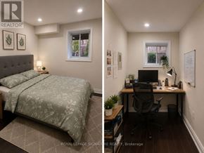Milton (Sc Scott) apartment for rent - A bedroom with a bed and a desk with a computer.