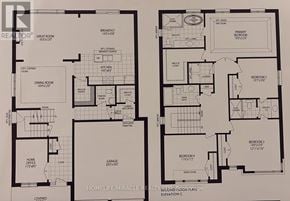 Woodstock (Woodstock - North) apartment for rent - A floor plan for a home with a great room, breakfast area, and multiple bedrooms.