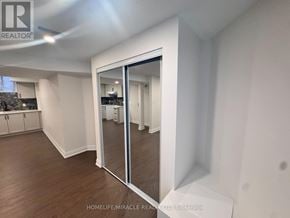 Halton Hills (Georgetown) apartment for rent - A room with a sliding glass door leading to another room.