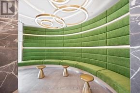 Toronto (Church-Yonge Corridor) condo for rent - A green and white room with a circular light fixture.