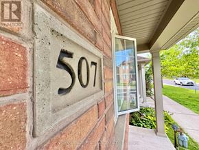 Markham (Cornell) townhouse for rent - A house number sign on a brick wall.