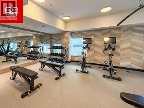 North Vancouver apartment for rent - A gym with a variety of equipment including treadmills, stationary bikes, and rowing machines.