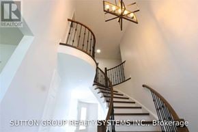 Mississauga (Lisgar) apartment for rent - A staircase with a light on the side.