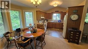 Nanticoke apartment for rent - A dining room with a table set for four.