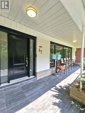 Toronto (Bayview Village) apartment for rent - A building with the number 67 on it.